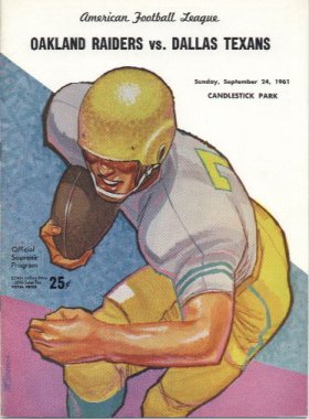 NFL Program: Buffalo Bills vs. Dallas Texans (October 15, 1961)