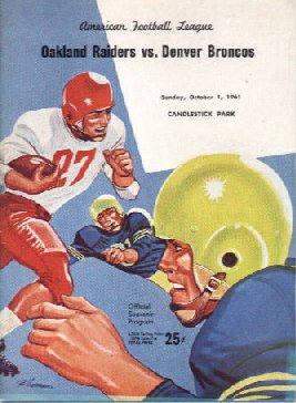 AFL Program: Dallas Texans vs. Denver Broncos (August 25, 1961)