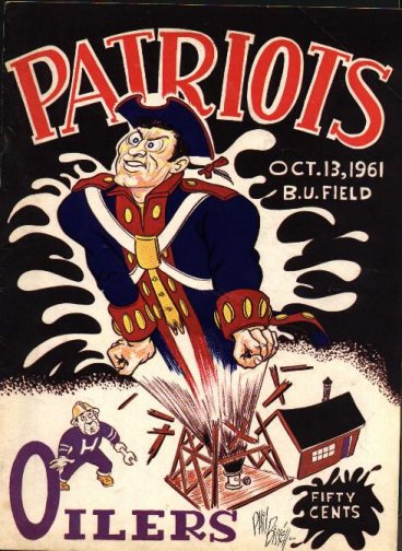 September 19 1965 AFL Football Program Boston Patriots at Houston Oilers  EXMT