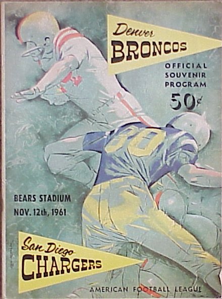 AMERICAN FOOTBALL LEAGUE - 1961 PROGRAMS