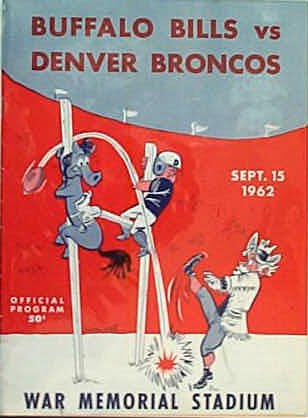 AFL Game Program 1962 Denver Broncos San-Diego Chargers  Denver broncos  football, Broncos football, Nfl history