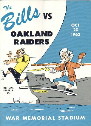 AFL Program: Oakland Raiders vs. Dallas Texans (September 23, 1962)