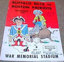 NFL Program: Dallas Texans vs. Buffalo Bills (September 30, 1962)