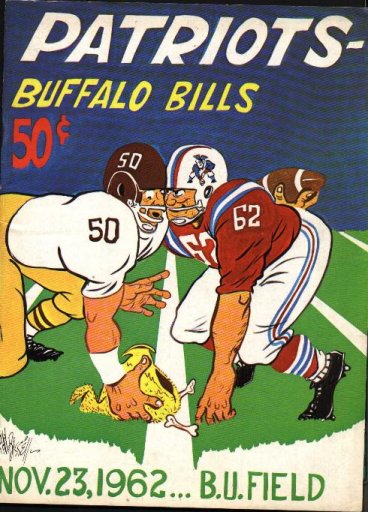 1962 Vintage Oakland Raiders Buffalo Bills Football Program 