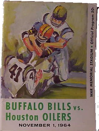 AMERICAN FOOTBALL LEAGUE - 1964 PROGRAMS