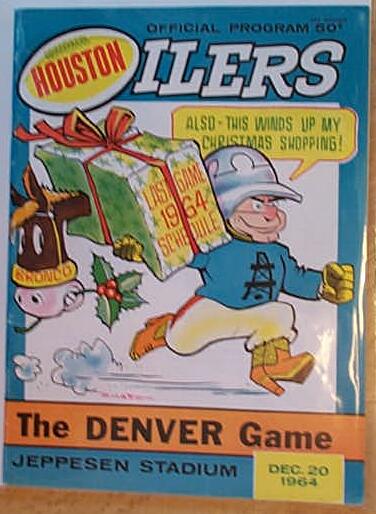 1964 Vintage San Diego Chargers Houston Oilers Football 