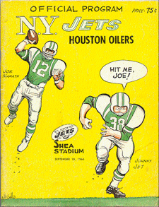 1966 CHARGERS VS. MIAMI DOLPHINS AFL PROGRAM BALBOA STADIUM SAN DIEGO 5181