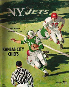 AFL Game Program: New York Jets vs. Kansas City Chiefs (November