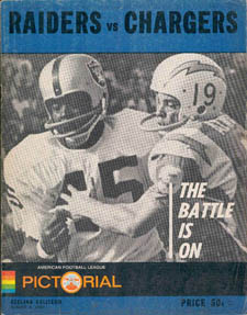 Nov 19, 1967 AFL New York Jets at Boston Patriots Program