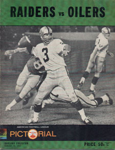 AFL Program: Houston Oilers vs. Dallas Cowboys (September 2, 1967)