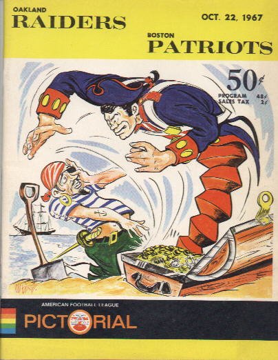 AFL Program: Buffalo Bills vs. Boston Patriots (August 20, 1967