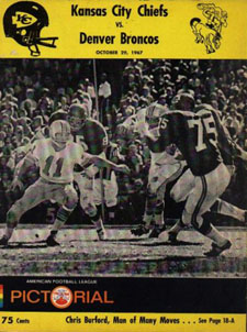 October 15 1967 AFL Program Houston Oilers at New York Jets NRMT