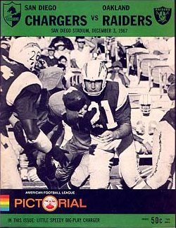 Sep 2 1967 AFL Pre Season Program Pittsburgh Steelers at San Diego Chargers  EXMT