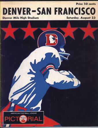 AFL Program: Boston Patriots vs. Buffalo Bills (November 23, 1969