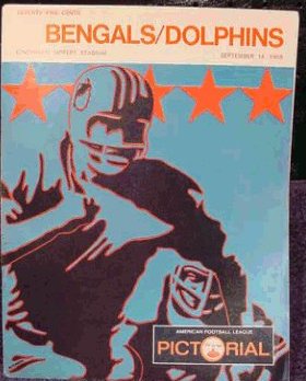 September 21 1969 AFL Program Houston Oilers at Buffalo Bills NRMT